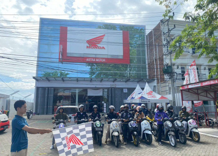 Touring Wisata dan Games Meriahkan Scoopy Velocreativity Astra Motor Bengkulu