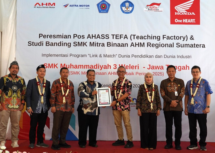 Resmikan Pos AHASS TEFA, AHM Jembatani Siswa Masuki Dunia Industri