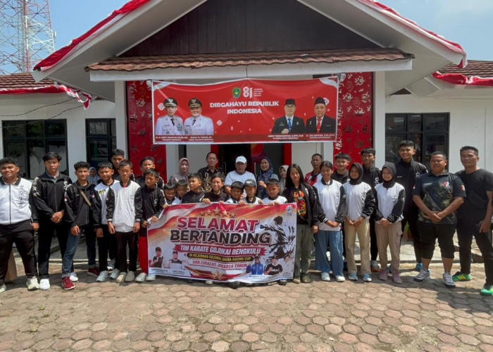 Nuzuludin dan Kadispora Kota Bengkulu Lepas 23 Atlet Ikuti Kejagung Cup di Jakarta