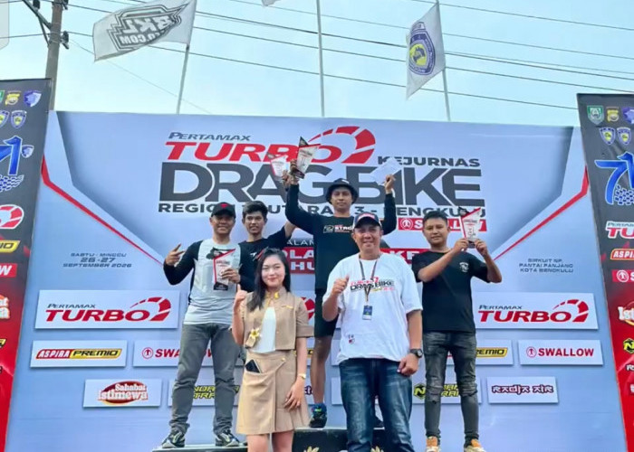 Dirlantas Polda Bengkulu Naik Podium di Kejurnas Dragbike, Buktikan Usia Bukan Batasan Berprestasi