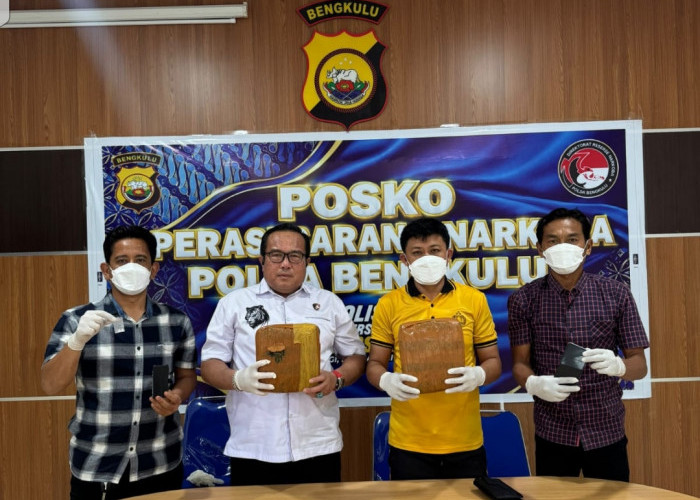 Warga Kaur Diduga Edarkan 2 Kg Ganja di Bengkulu, Polisi Temukan Sabu di Kamar Kos