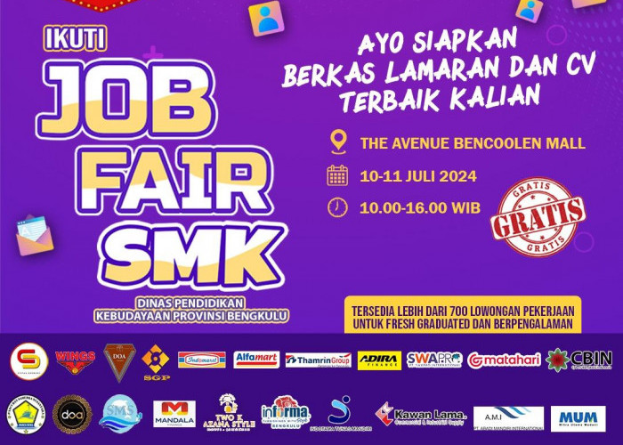 Job Fair SMK Kembali Dibuka, Siapkan 700 Lowongan Kerja 