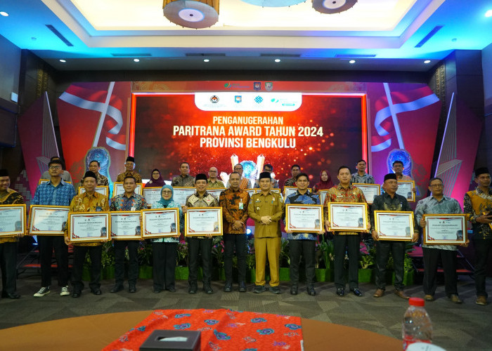 Tiga Daerah di Bengkulu Raih Paritrana Award 2024, Bukti Komitmen Lindungi Pekerja Rentan