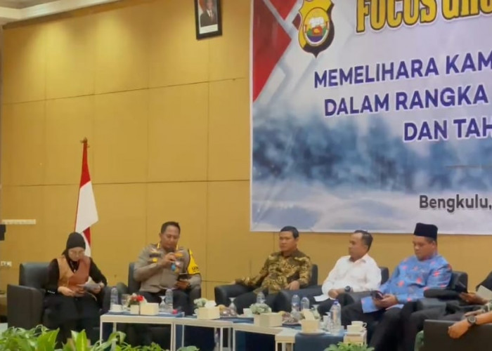 Polresta Bengkulu Gelar FGD Guna Menciptakan Kamtibmas Saat Nataru 2025