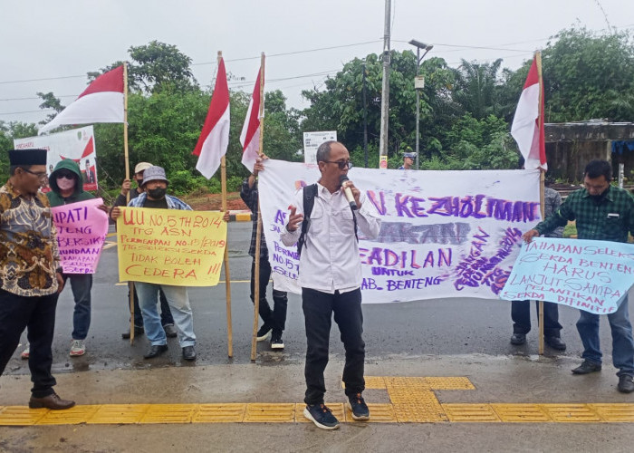 Ormas dan LSM Demo Kantor Bupati Bengkulu Tengah, Ini Tuntutannya