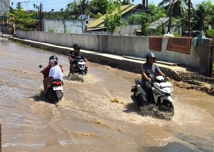 ?Hujan Deras Sebabkan Banjir di Kota Bengkulu, Puluhan Rumah Tergenang