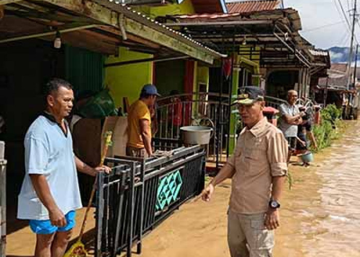 Lebong Kembali Dilanda Banjir dan Longsor, 12 Desa Terendam, Wabup Turun Lakukan Ini