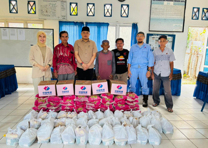Pererat Silaturahmi, PT TLB Salurkan Ratusan Paket Sembako di Teluk Sepang, Riak Siabun dan Riak Siabun I