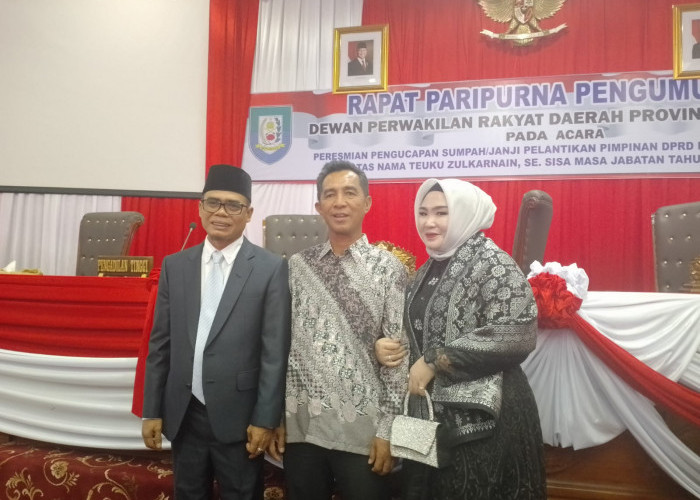 Teuku Zulkarnain Resmi Jabat Wakil Pimpinan DPRD Provinsi Bengkulu 