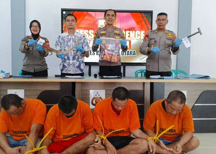 Ungkap Lima Laporan Polisi, Polres Bengkulu Utara Amankan Delapan Pelaku Pencurian Sawit Hingga Curanmor