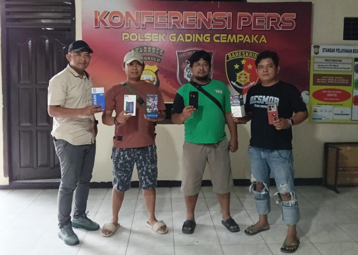 Sembunyikan 5 Handphone di Semak-semak, Pelaku Pencurian Dibekuk Polisi