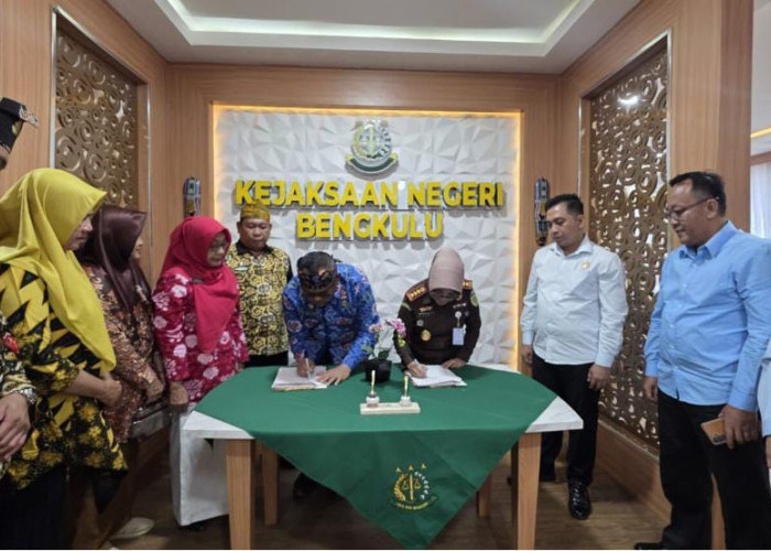 Perkuat Perwalian Anak hingga Penanganan Bansos, Dinsos dan Kejari Bengkulu Tandatangani MoU