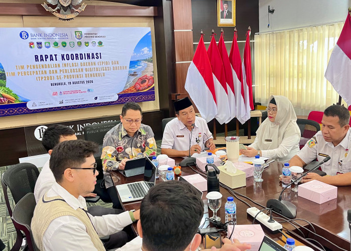 Inflasi dan Digitalisasi Jadi Fokus, Pemprov Bengkulu Bersama BI Perkuat Sinergi