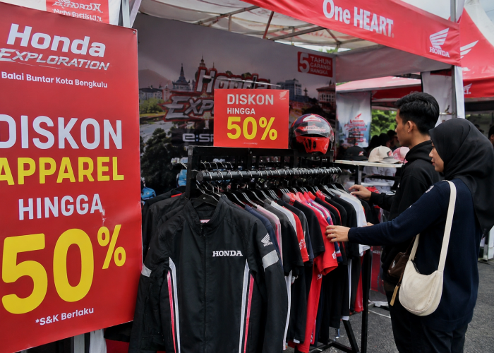 Nikmati Diskon Apparel hingga 50 Persen di Honda Exploration Balai Buntar Kota Bengkulu