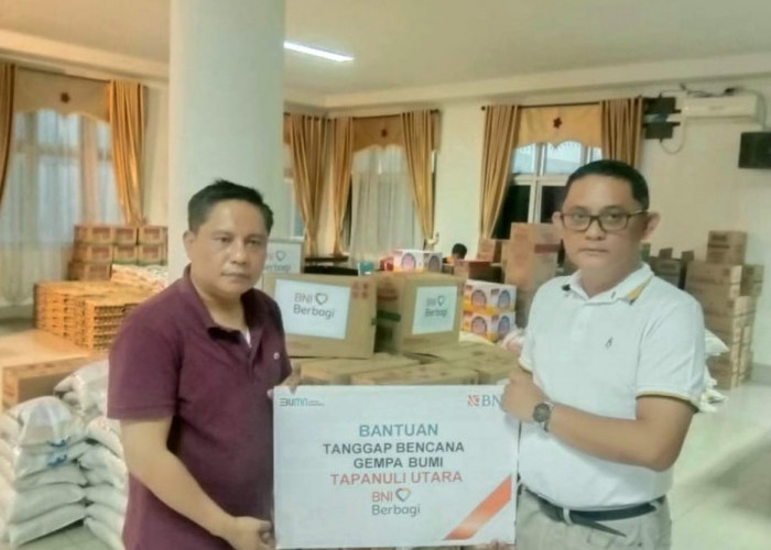 BNI Salurkan Bantuan Tanggap Darurat, Ringankan Beban Korban Gempa Tapanuli Utara 