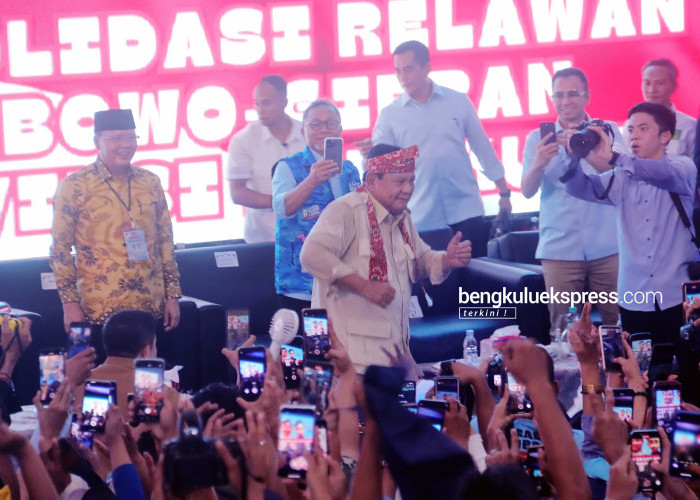 Kampanye Capres Prabowo Subianto Di Bengkulu