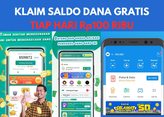 Klaim Saldo DANA Gratis Rp100.000 Tiap Hari dari Aplikasi TikCoin
