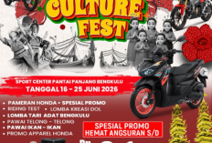 Honda Culture Fest 2026 Siap Meriahkan Bengkulu, Padukan Budaya Lokal dan Semangat Berkendara