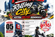 Semarak Hari Pelanggan Nasional 2026, Astra Motor Bengkulu Gelar Rolling City dan Customer Gathering