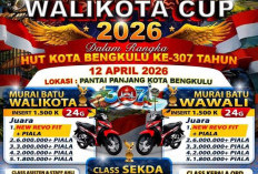 Walikota Cup Bengkulu 2026 Digelar di Pantai Panjang, Siapkan Dua Motor untuk Juara Murai Batu