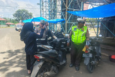 Satlantas Polresta Bengkulu Razia di Jalan Cendana, Knalpot Brong Jadi Target