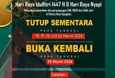 Layanan SIM dan SKCK di Polresta Bengkulu Tutup Sementara Saat Nyepi dan Lebaran, Ini Jadwalnya