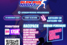 RBTV dan Polresta Bengkulu Gelar “Glow Run Night 2025” Sambut HUT RBTV