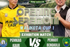 Pemkot Bengkulu Vs Pemkab Kaur Buka Walikota Cup I