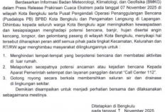 Walikota Keluarkan SE Imbauan Kesiapan Menghadapi Cuaca Ekstrem