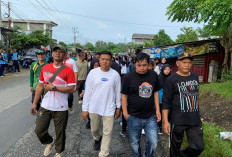 Semangat Betunggal Membara, Warga Pino Raya Padati Jalan Santai