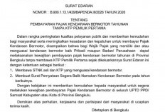 Terobosan Pemprov Bengkulu, Bayar Pajak Cukup STNK dan KTP Pengguna