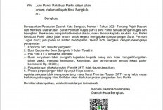 Bapenda Kota Bengkulu Imbau Juru Parkir Segera Perpanjang SPT
