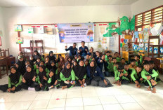 Mitigasi Bencana Gempa Bumi, Mahasiswa Sosiologi UNIB Bersama BPBD Edukasi Siswa SD Negeri 080 Bengkulu Utara