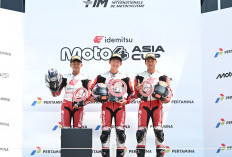 Melesat di Tengah Persaingan Ketat, Bintang dan Resky Naik Podium Moto4 Asia Cup