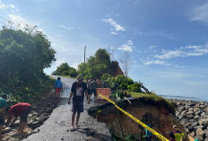 Longsor di Serangai Bengkulu Utara, Kendaraan Kecil Bisa Melintas, Truk Dilarang Lewat