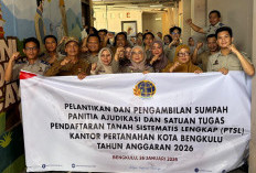 BPN Kota Bengkulu Lantik Tim Adjudikasi PTSL 2026, Targetkan 200 Sertifikat Rampung Juni